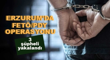 Erzurum'da FETÖ/PDY Operasyonu