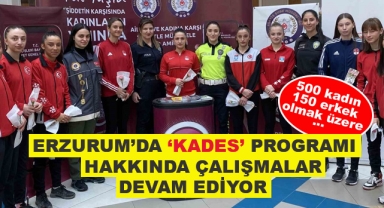 Erzurum'da KADES Çalışması Sürüyor