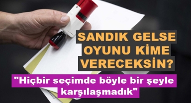 Seçim Anketi Şaşırttı
