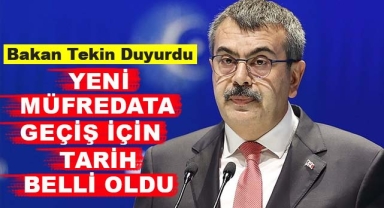 Yeni Müfredata Geçiş İçin Tarih Belli Oldu