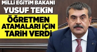 Bakan Tekin'den Atama Açıklaması