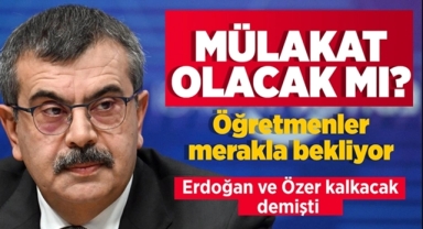 Bakan Tekin'den Mülakat Açıklaması
