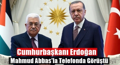 Cumhurbaşkanı Erdoğan Mahmut Abbas İle Görüştü