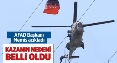 Teleferik Kazasının Nedeni Belli Oldu
