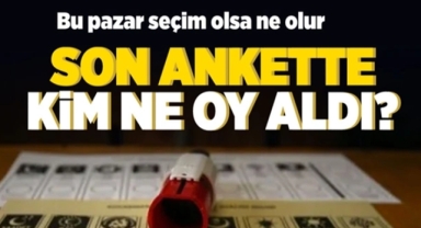 Son Seçim Anketi Açıklandı