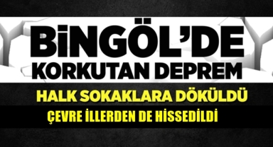 Karlıova'da Korkutan Deprem