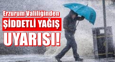 Valilikten Şiddetli Yağış Uyarısı
