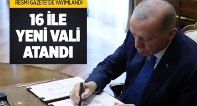 16 ile yeni vali atandı 
