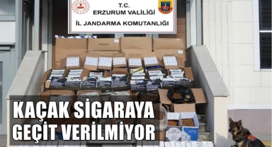 Erzurum'da kaçak sigaraya geçit verilmiyor