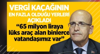 Bakan Şimşek'ten Vergi Kaçağı Açıklaması