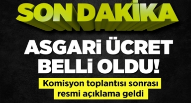 Asgari ücret belli oldu!