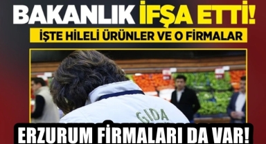 Bakanlık yeni firma ve ürünleri ifşa etti!