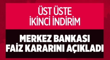 Merkez Bankası faiz indirimine devam etti