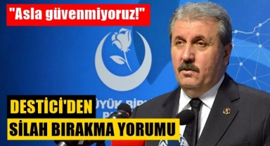 Destici'den silah bırakma yorumu