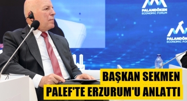 Başkan Sekmen PALEF'de konuştu