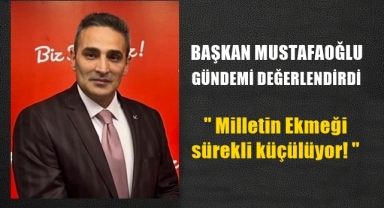 Başkan Mustafaoğlu'ndan yoksulluk vurgusu.