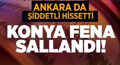 Konya'da deprem
