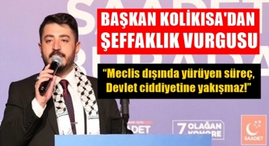 Kolikısa'dan şeffaflık vurgusu!