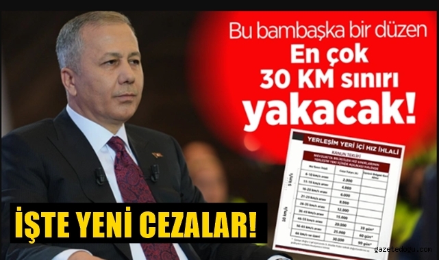 Bakan Yerlikaya yeni ceza sistemini açıkladı