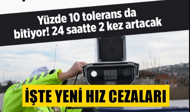 Yeni hız cezaları can yakacak