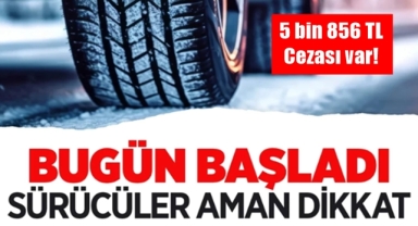 Kış lastiği zorunluluğu başladı