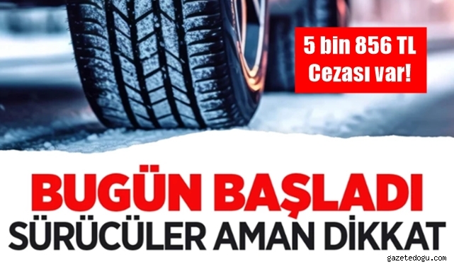 Kış lastiği zorunluluğu başladı