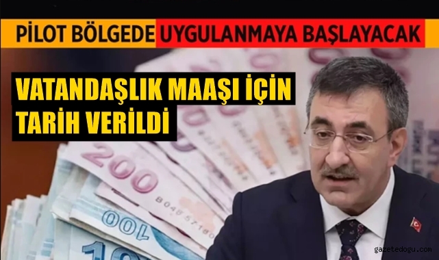 Vatandaşlık maaşı için tarih verildi