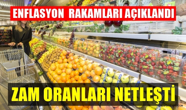 Enflasyon rakamları açıklandı