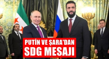 Putin ve Şara'dan SDG Mesajı