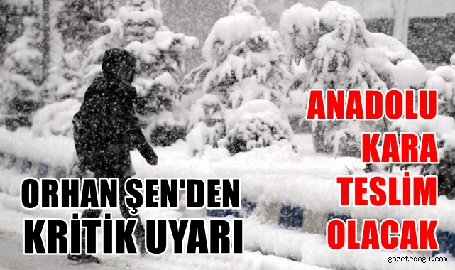 Anadolu kara teslim olacak