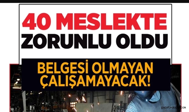 Belgesi olmayan çalışamayacak