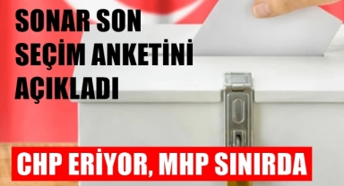 SONAR son seçim anketini paylaştı