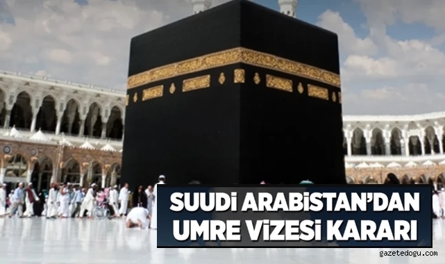Umre vizesinde yeni gelişme