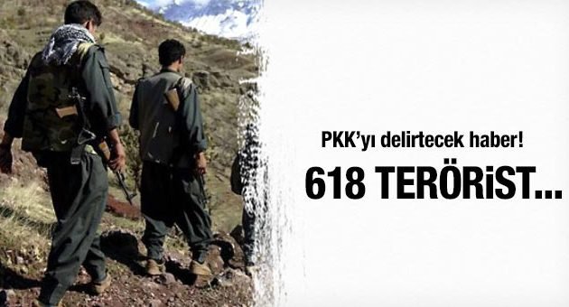 6 Ayda 618 Terörist...