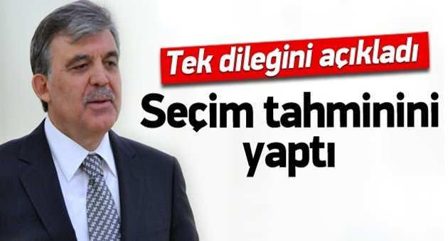 Abdullah Gül Net Sayı Vermedi