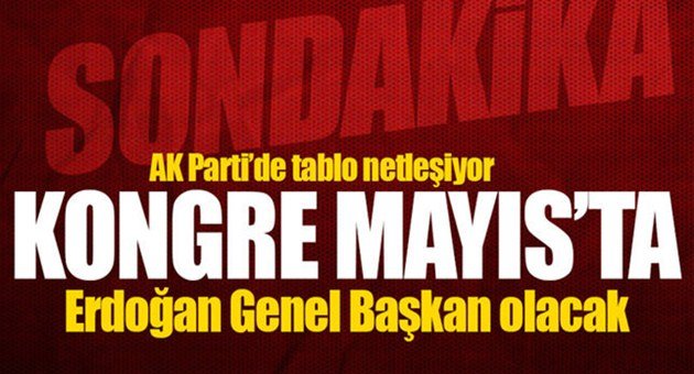 AK Parti'de Olağanüstü Kongre Kararı!