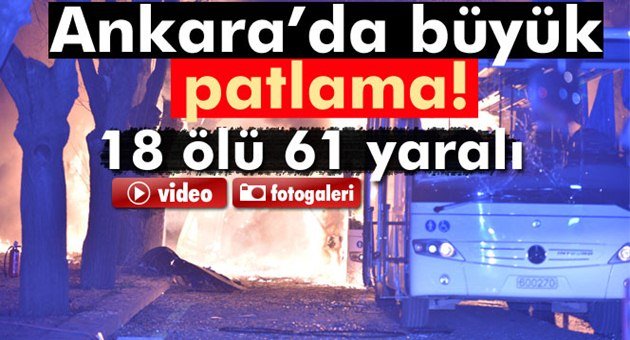 Ankara'da Patlama