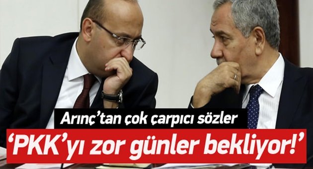 Arınç'tan Net Çıkış