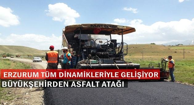 Asfaltlama Çalışmalarına Tam Gaz