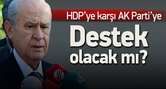 Bahçeli'den Ak Parti'ye Destek Açıklaması