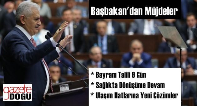 Başbakan Yıldırım'dan Müjde Üstüne Müjde