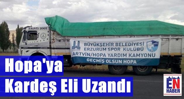 BB Erzurumspor'dan Hopa'ya Destek