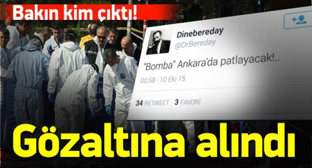 Bomba Habercisi PKK'lı Çıktı!
