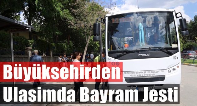 Büyükşehirden Bayram Müjdesi