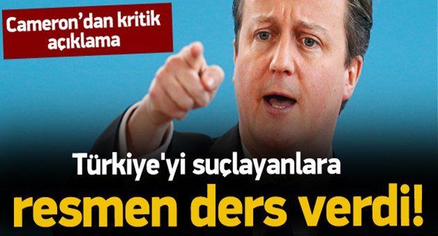 Cameron'dan Dikkat Çeken Çıkış