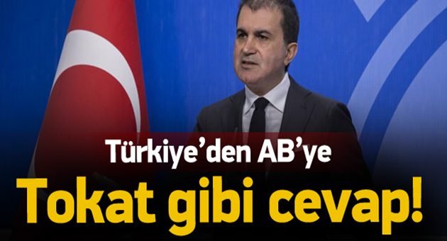 Çelik'ten AB'ye Çok Set Cevap