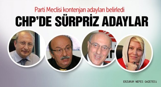 CHP'de Listeler Açık Oynanıyor
