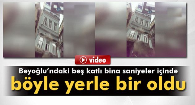 Çökme Anı Kameralara Böyle Yansıdı