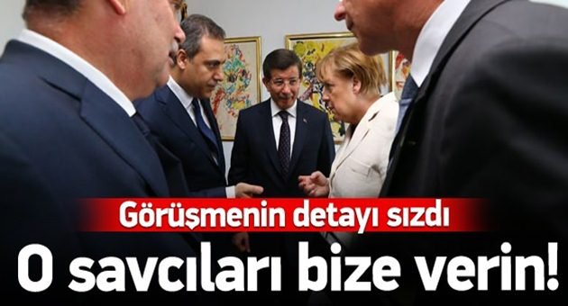 Davutoğlu Merkel'den Kaçak Savcıları İstedi
