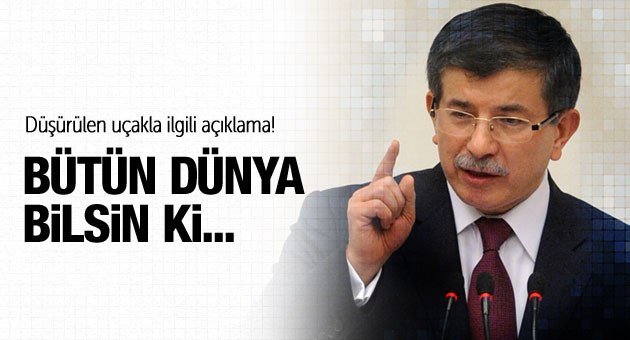 Davutoğlu Net Konuştu!
